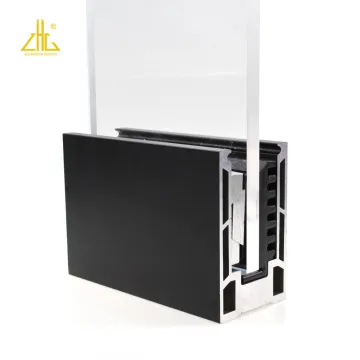 Slotted Aluminium U-Channel for Glass Railing with Accessories