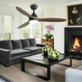 Modern decorative full copper motor wood ceiling fan