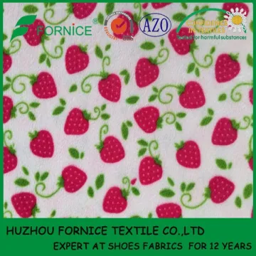 super soft velboa printed short pile fabric