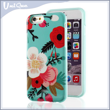 2016 Fashion colorful flower women's pc hard back cover IMD print cute painted fabric for iphone se 6s plus 7 plus phone case