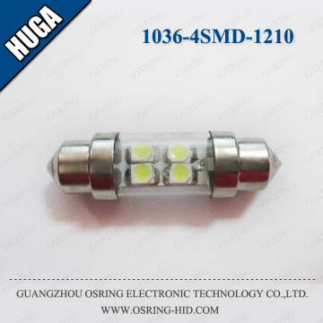 OSRING Auto Car White DC 12V 1036 4SMD 1210 festoon bulb