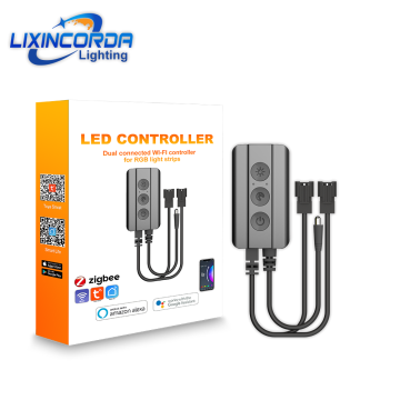 Tuya Zigbee Smart RGB LED Controller for LED Light Strips - Compatible with Alexa and Google Home