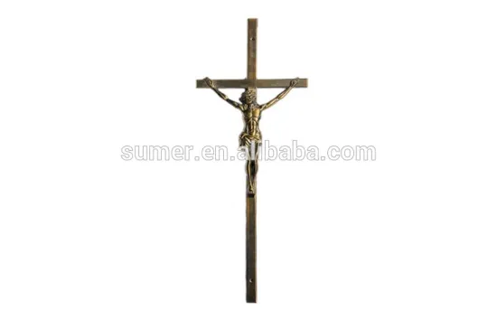 metal crucifix for coffin lid