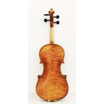 Violon acoustique professionnel à flamme naturelle de haute qualité