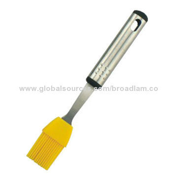 Silicone brush, S/S+PP handle