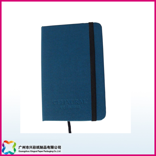 Hardcover Notebook with Flock Cover and Debossed Logo