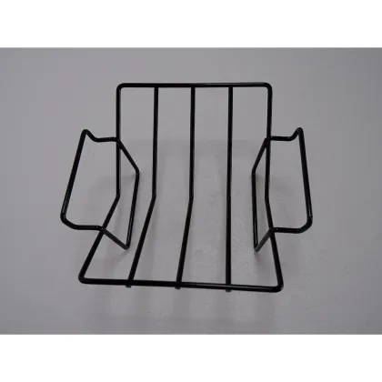 Double handles bbq rib holder grilling steak rack