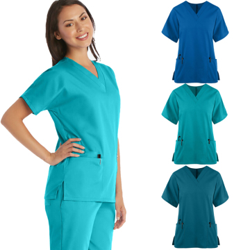 2023 New Style Nurse Uniforms: Custom Poly Cotton Medical Scrubs Wholesale for Women