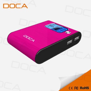 Portable Dual USB 8400mAh External Battery Charger Power Bank with Adapters
