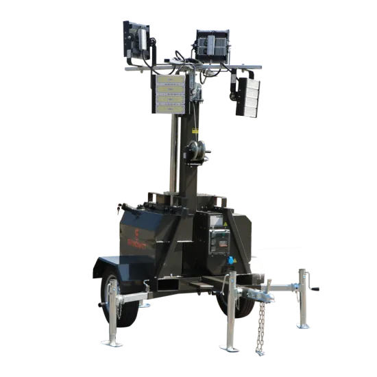 led trailer mobile AC mast solar light tower