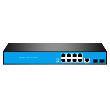 OEM/ODM 2 Optical and 8 Electrical Gigabit SFP POE Switches for Wind Farms