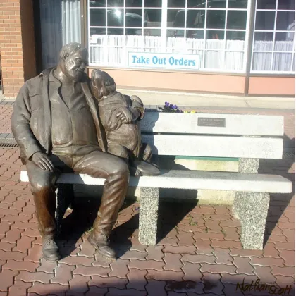 Famous president statue cast bronze figure sculpture