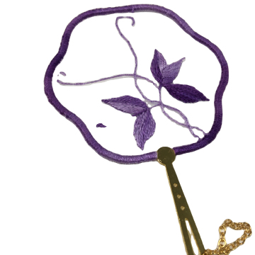 Chinese Style Metal Logo Bookmark with Purple Butterfly, Love Flower Design - Elegant and Exquisite Accessory for Bookmarks