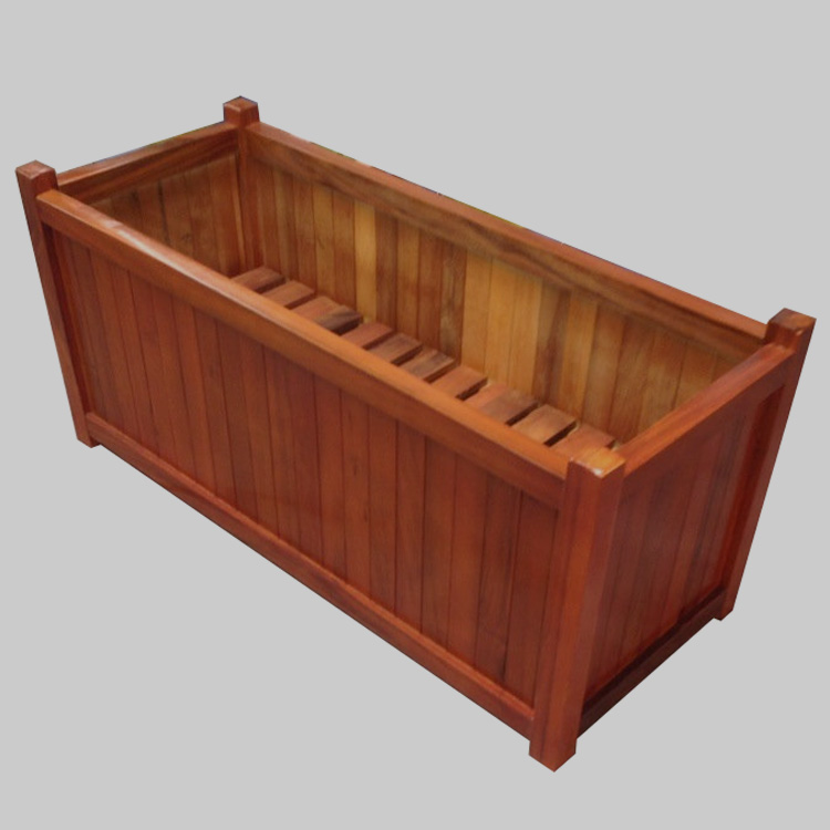 Custom anticorrosive wood box Outdoor combination box Wooden box carbide Solid wood box Planter for playground square park
