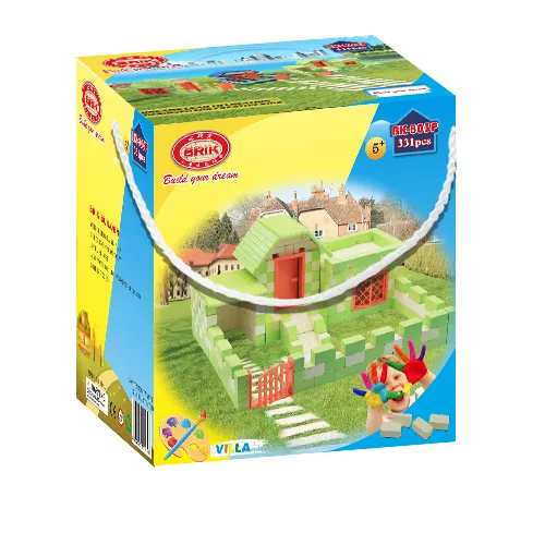 Build and Paint Villa Construction Toys