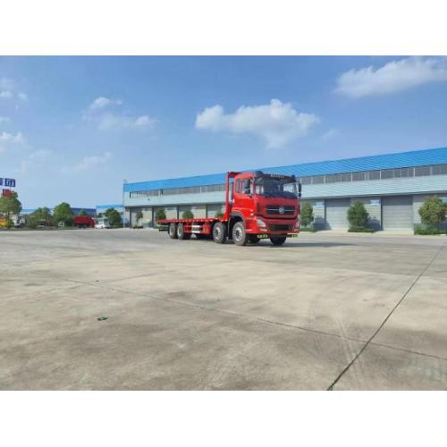 Tugas berat clw 8x4 30ton 12 wheeler flatbed trak