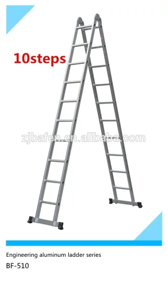 Engineering Aluminum Step Ladders using outdoor 10step Aluminum foldable A frame ladder