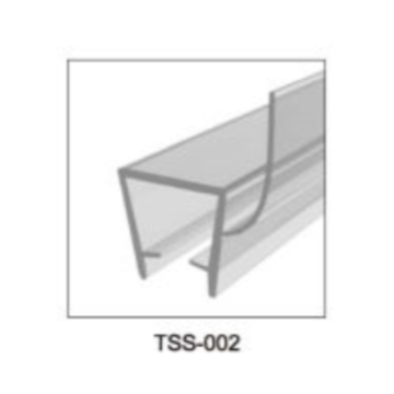 Напаўпразрыстыя герметычныя паласы для душавых дзвярэй