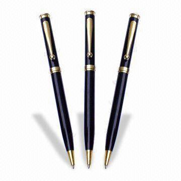 Metal Ballpoint Pens, Measuring 140 x 8mm