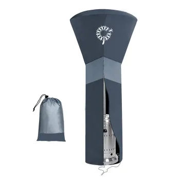 Waterproof Dustproof 34 Inch Stand-up Patio Heater Cover - Heavy Duty Outdoor Protection