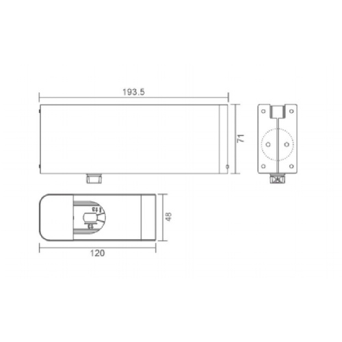 Без копания стеклянной дверной дверной дверной дверь пружина