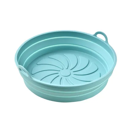 Hot Sell 8-inch Silicone Air Fryer Liners - Reusable Baking Basket for Home Cooking