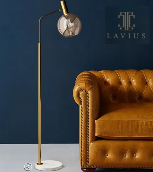 Modern floor lamps used in hotels