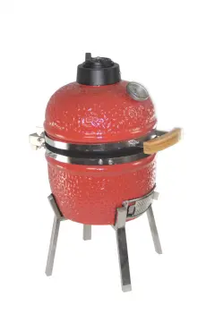 13inch mini red ceramic kamado grill SS cart