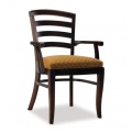 China Simple Design Fabric Restaurant Single Wood Dining Chair Supplier