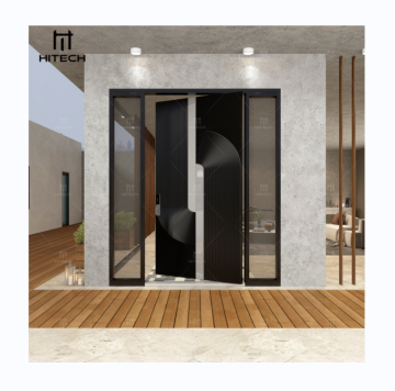 Black Metal Pivot Doors for Home Security and Modern Interiors