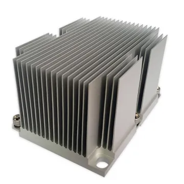 Narrow CPU cooler 2U pure aluminum passive solution