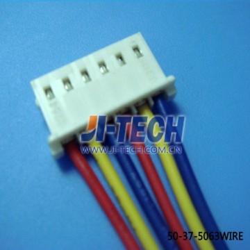 MOLEX 2.50mm pitch 6 pin 5264 series connector 50-37-5063 wire to wire and wire to board wire harness cable