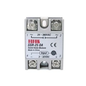 SSR Relay: SSR-10DA, 25DA, 40DA, 40A 3-32V 24-380V AC Solid-State Relay