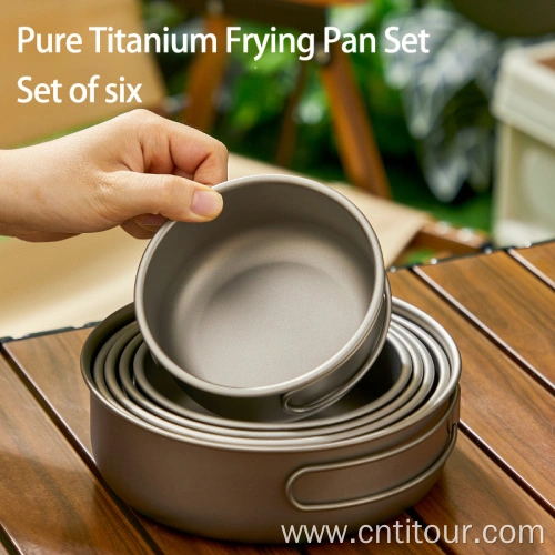 Food Grade Pure Titanium Frying Pan