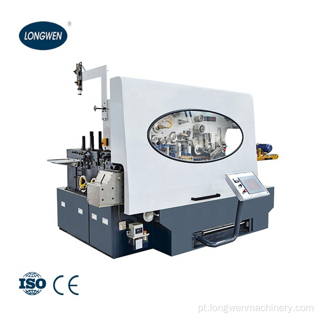 Máquina automática de solda de costura usada na fabricação de latas de aerossol