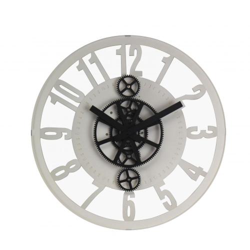 Horloge murale à engrenages de style évidé de 12 pouces