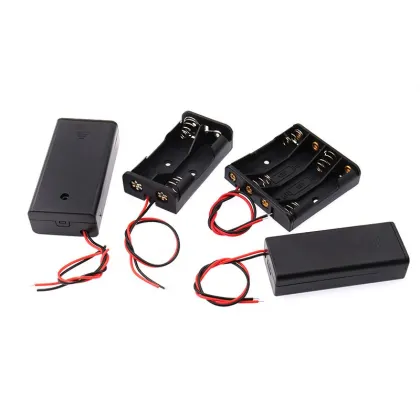 9V 6xAA Battery Holder Box Back-to-Back with Wire Leads
