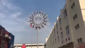 Outdoor Decorative Art Stainless Steel Wind Kinetic Sculpture