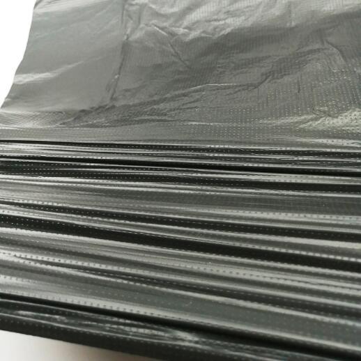 Poly Garbage Bag, Black Non-Printed Contractor Bag, Flat Folded, 33" X 50" , 3.8 Mil, (100) Bags