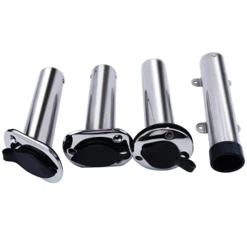 Heavy Duty 316 Stainless Steel Marine Boat Yacht Mirror Polish Fishing Rod Holder