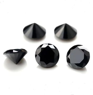 Certyfikowany laboratorium Black Color GRA Diamond Diamond Cut Loose Moissanite do tworzenia biżuterii