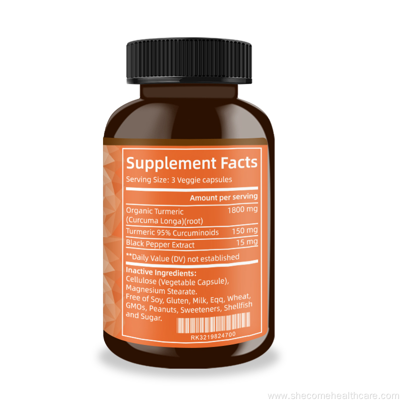 Turmeric Curcumin prevent cancer curcumin extract capsules