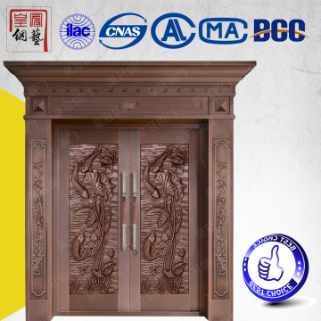 Double interior swing solid cooper door price