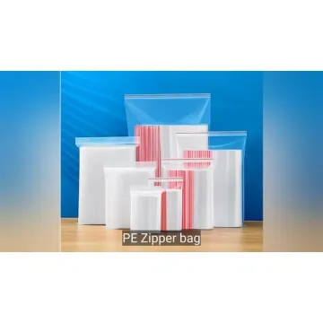 Bolsas de plástico transparentes con cremallera que se pueden volver a cerrar