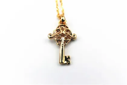 Fashion Pendant, Gold-Plated Key Pendant, PT1228