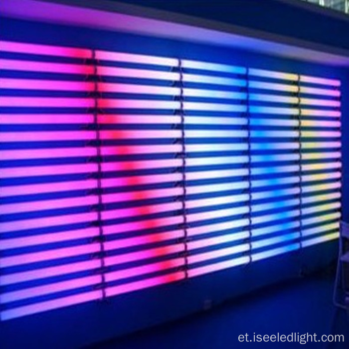 DMX -värviline lineaarsed toruvalgustid fassaadi valgustus
