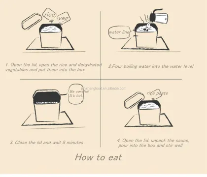 Shirataki Rice and Self-Heating Instant Convenience Foods