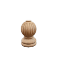 Globular Newel Post Cap Wooden untuk Pangsapuri Moden