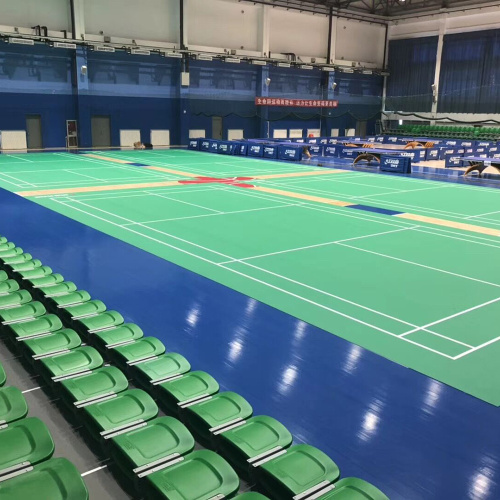 Indoor PVC badminton floor mat with BWF