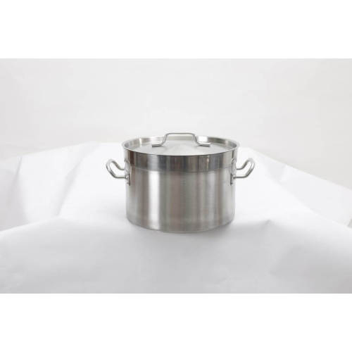 Compact stainless steel stock pot